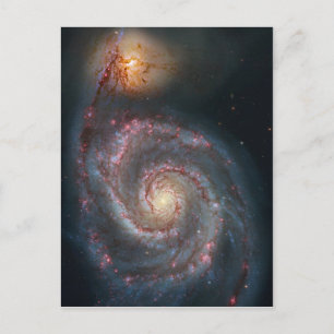 M51渦スパイラル銀河系NASA ポストカード