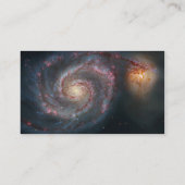 M51渦スパイラル銀河系NASA 名刺 (裏面)