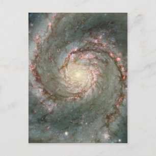 M51渦銀河系はがき科学ギフト ポストカード