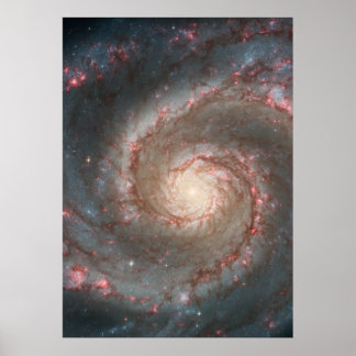 M51 Colossal Poster - Whirlpool Spiral銀河系 ポスター
