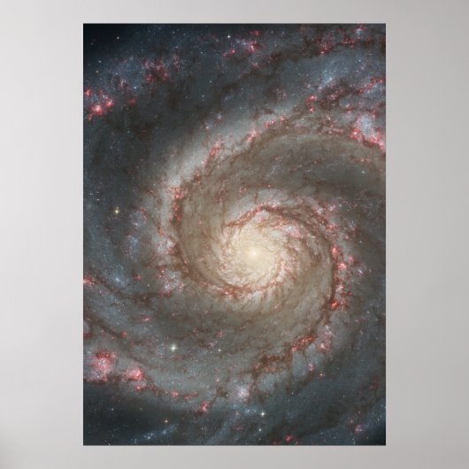 M51 Colossal Poster - Whirlpool Spiral銀河系 ポスター (正面)