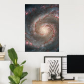 M51 Colossal Poster - Whirlpool Spiral銀河系 ポスター (ホームオフィス)