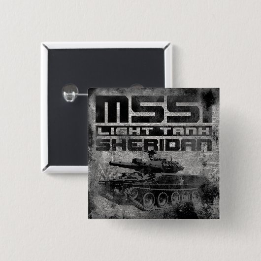 M551 Sheridan 缶バッジ (正面&裏面)