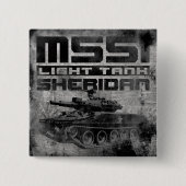 M551 Sheridan 缶バッジ (正面)