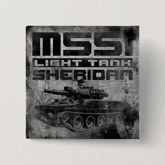 M551 Sheridan 缶バッジ (正面)