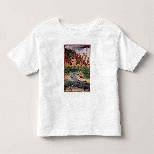 M5751 f.2vマクシミリアンIの捜すシカ トドラーTシャツ (正面)