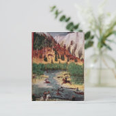 M5751 f.2vマクシミリアンI狩り鹿 ポストカード (スタンド正面)