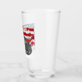 M5A1スチュアート(アメリカ国旗の背景ガラス付き) タンブラーグラス (左)