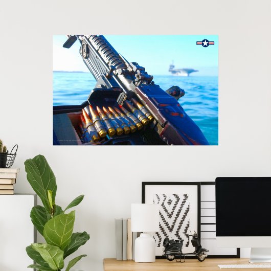 M60弾薬帯 ポスター (ホームオフィス)