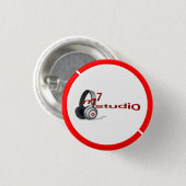 m7studioの新しいロゴボタン 缶バッジ (正面&裏面)