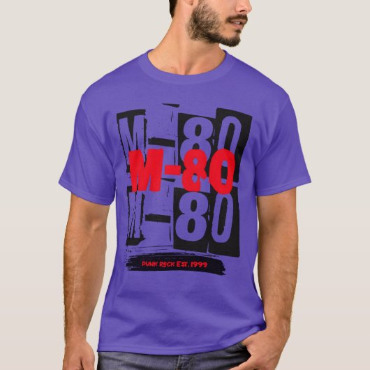 M80パンクバンド M80パンク友達 Tシャツ (正面)