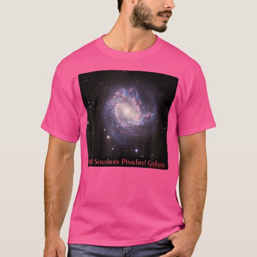 M83サザンピンホイール銀河系メッシーア83宇宙アスター Tシャツ (正面)