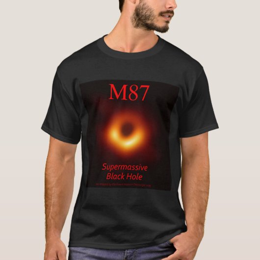 M87 Supermassiveブラックホール Tシャツ (正面)