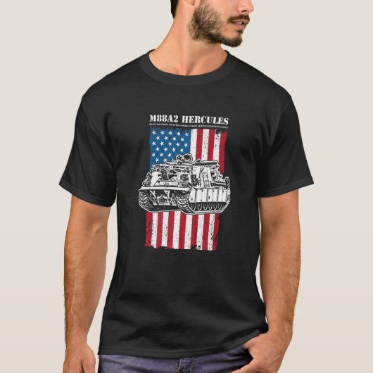 M88a2 Hercules Arv M88回収車 Tシャツ (正面)