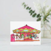 「M」はメリー円形のため行きますです シーズンポストカード (スタンド正面)