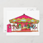 「M」はメリー円形のため行きますです シーズンポストカード (正面/裏面)