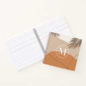M -イニシャルモノグラムレターM抽象デザイン ノートブック (内部)