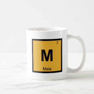 M - マイア・プレアデス 化学周期表 コーヒーマグカップ