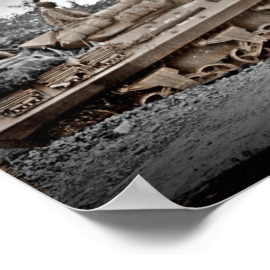 M-10戦車駆逐艦第二次世界大戦 ポスター (角)