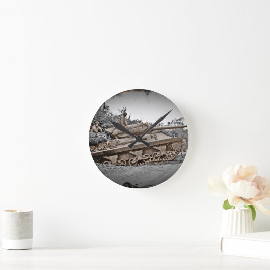 M-10戦車駆逐艦第二次世界大戦 ラウンド壁時計 (ホーム)