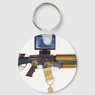 M-16を打ち抜く キーホルダー