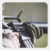 M-16A2の室から丸が飛び出す スクエアシール (正面)