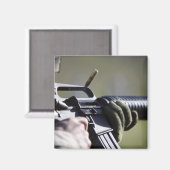 M-16A2の室から丸が飛び出す マグネット (正面/裏面)