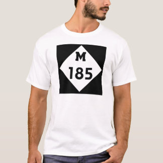 M-185   Mackinacの島のミシガン州のハイウェー Tシャツ