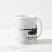 M-18 Hellcatタンク破壊者タンク コーヒーマグカップ (正面右)