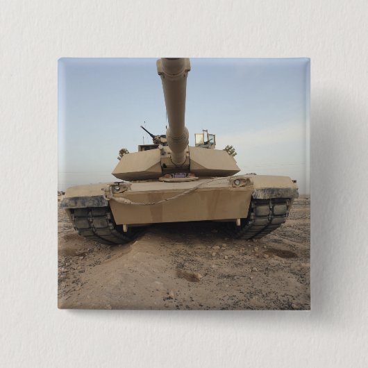 M-1A1主戦車 缶バッジ (正面)