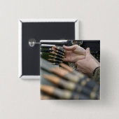 M-240Gから3000ラウンド以上が発射された 缶バッジ (正面&裏面)