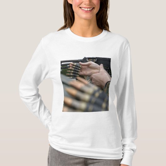 M-240Gから3000ラウンド以上が発射された Tシャツ (正面)