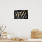 M-249分隊の自動weaのためのベルト弾 ポスター (キッチン)