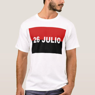 M-26-7旗- Bandera del Movimiento 26 deフリオ Tシャツ