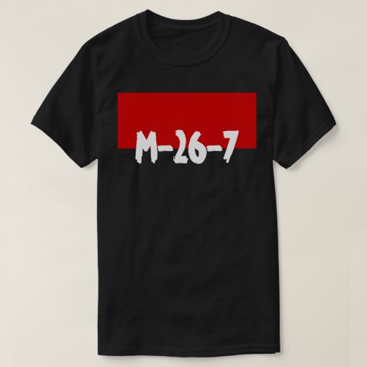 M-26-7 Tシャツ (デザイン正面)