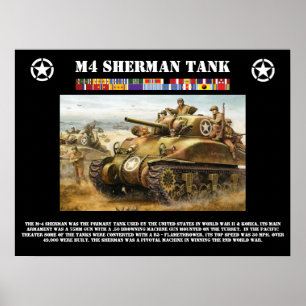 M-4シャーマンタンクポスター ポスター
