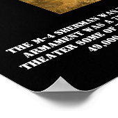 M-4シャーマンタンクポスター ポスター (角)