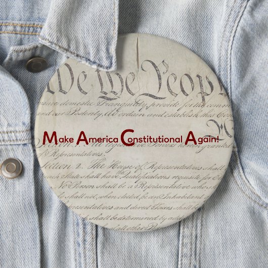 M A C A - Make America Constitutional Again! 缶バッジ (インサイチュ)