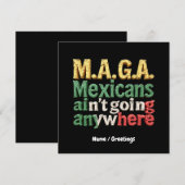 M.A.G.A.メキシコ人はどこにも行かないプライド 招待状 (正面/裏面)