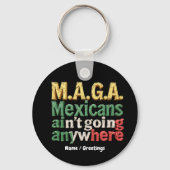 M.A.G.A. メキシコ人はどこにも行かない プライド キーホルダー (正面)