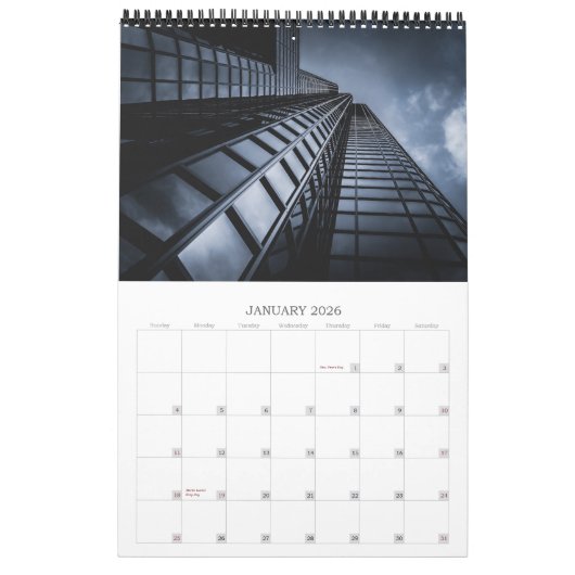 M A N - M A D E カレンダー (1月 2026)