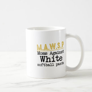 M.a.w.s.p 白い柔らかいパンツに反対するママたち おもしろママ コーヒーマグカップ