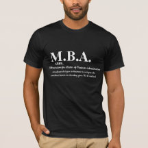 M.B.A.辞書の意味おもしろいTシャツデザイン
