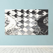 M・C・エッシャー アート 絵画 キャンバスプリント (インサイチュ (ウッドフロア))