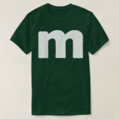 M Chocolate Candy Halloween Team Costume Funny Par Tシャツ (デザイン正面)