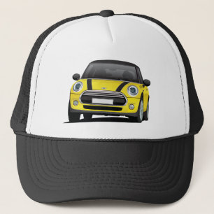M Cooper S、黄色と黒のストライプ キャップ