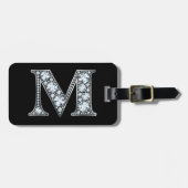 M "Diamond Bling" Luggage Tag ラゲッジタグ (正面横)