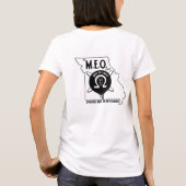 M.E.O. 女性のためのポッドキャスト Tシャツ (裏面)