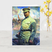 M. Frunze – ソ連陸軍士官、赤軍創立者 カード (黄色い花)