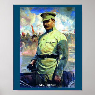 M. Frunze – ソ連陸軍士官、赤軍創立者 ポスター